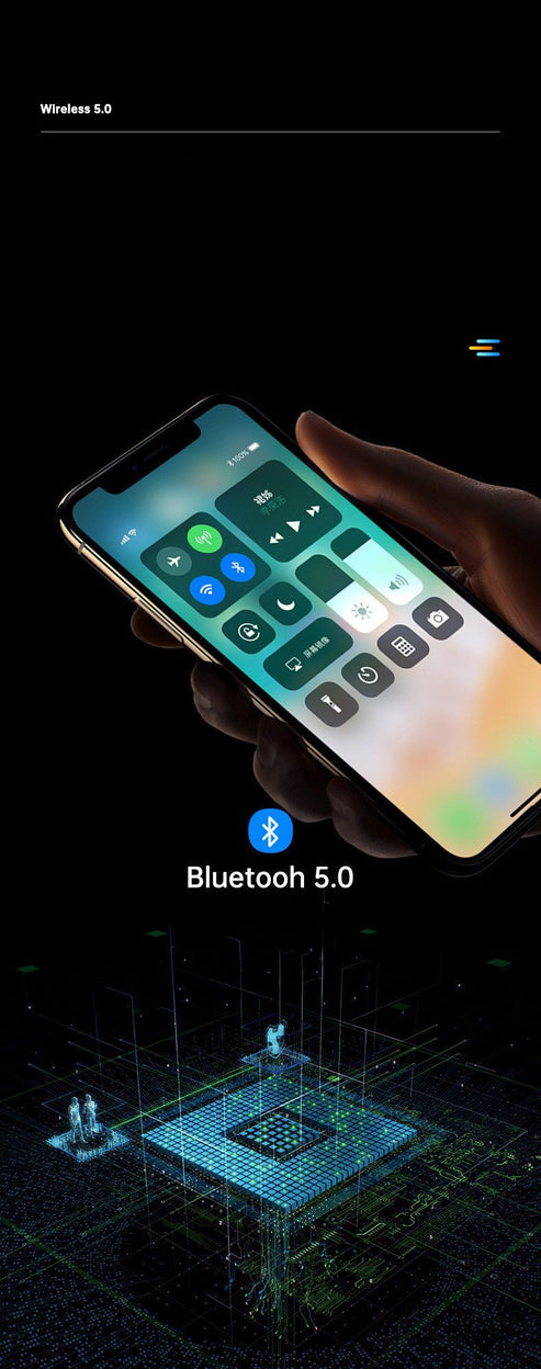 832 Car Mp3 Player Colorful Atmosphere Breathing Light Hands-Free Car Bluetooth