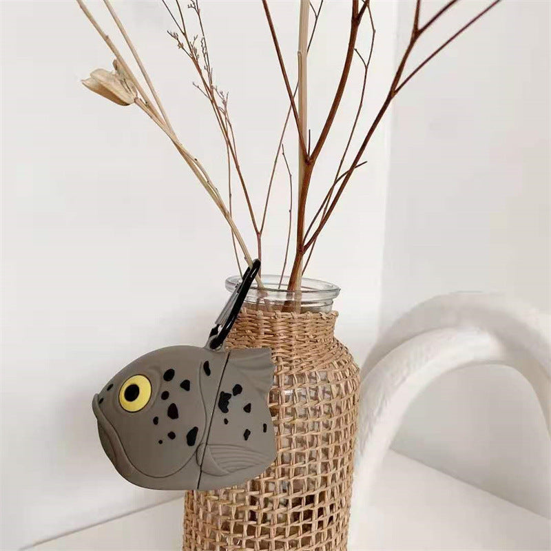 Creative Salmon Head Bluetooth Headset Protective Case