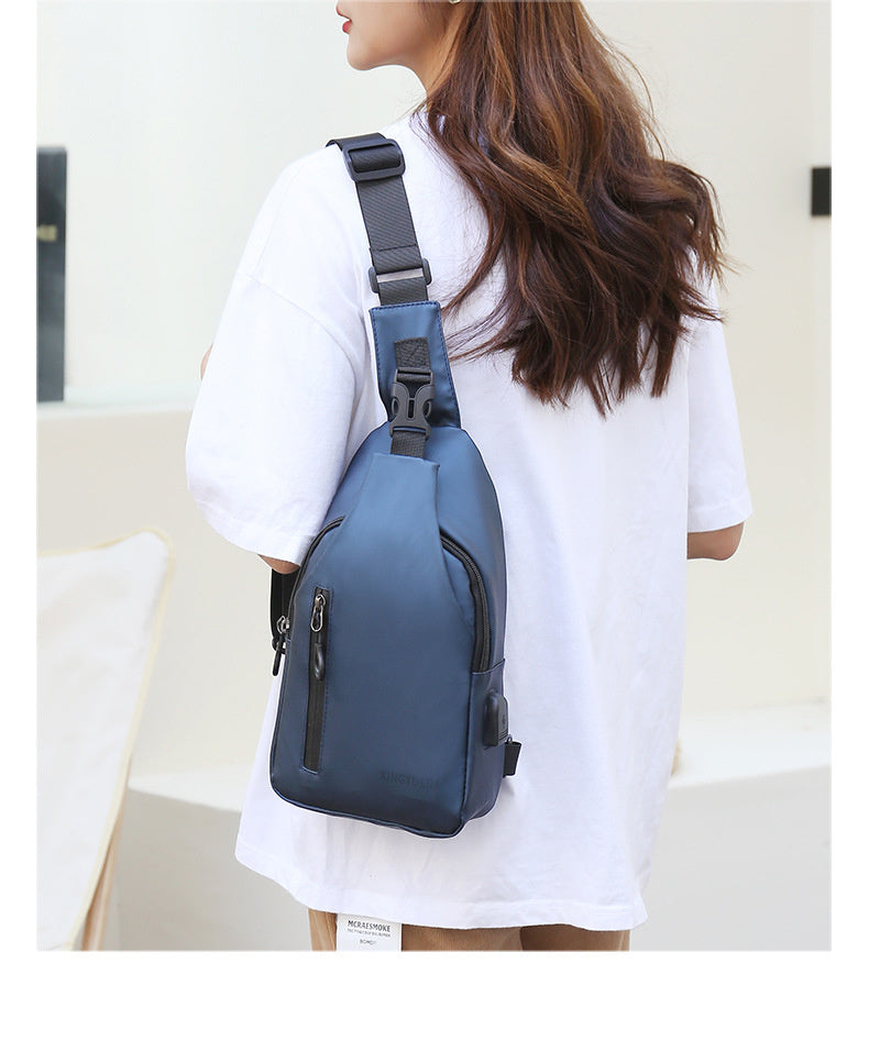 Men's Chest Bag Casual Backpack Sports Function Oblique Shoulder Fashion Tactical Single Crossbody