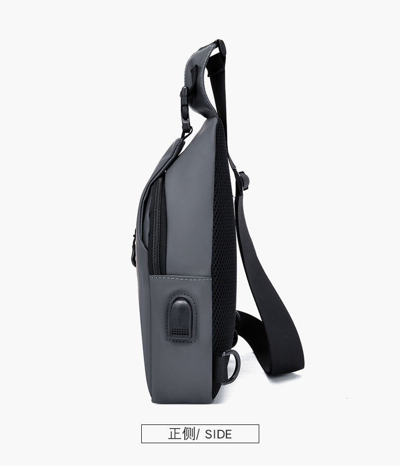 Men's Chest Bag Casual Backpack Sports Function Oblique Shoulder Fashion Tactical Single Crossbody