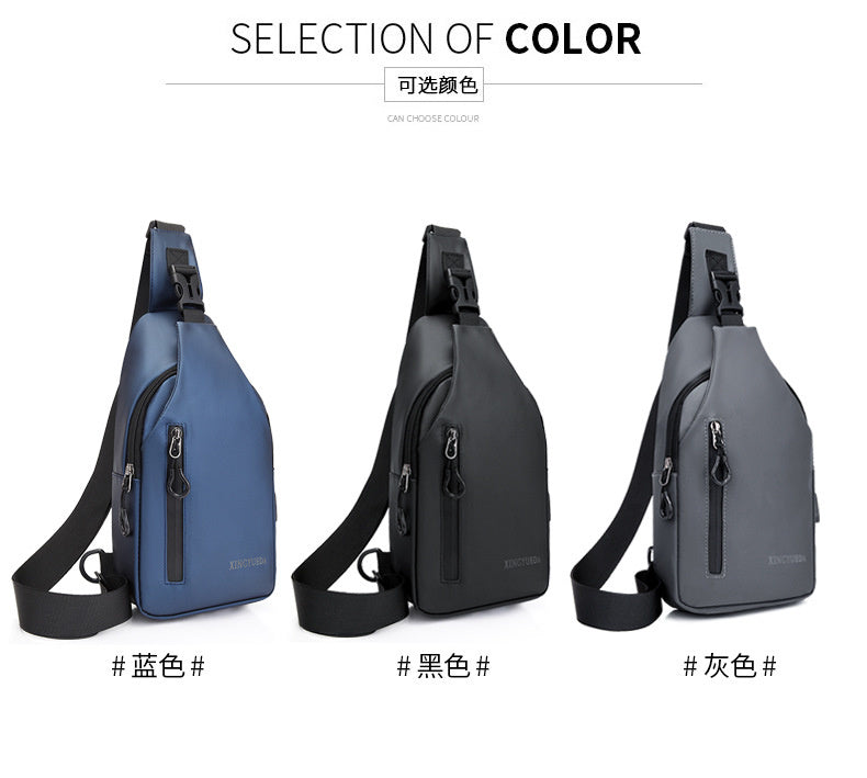 Men's Chest Bag Casual Backpack Sports Function Oblique Shoulder Fashion Tactical Single Crossbody