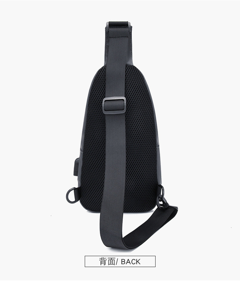 Men's Chest Bag Casual Backpack Sports Function Oblique Shoulder Fashion Tactical Single Crossbody