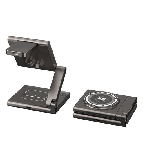 Folding Mobile Phone Headset Watch Three-in-One Wireless Charger